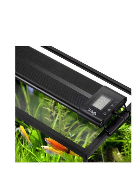 Hygger Aquarium Programmable LED Light, Full Spectrum Plant Fish Tank Light Extendable Brackets with LCD Setting Display, IP68 Waterproof, 7 Colors, 4 Modes for Advanced Players 36W (60-75 cm)