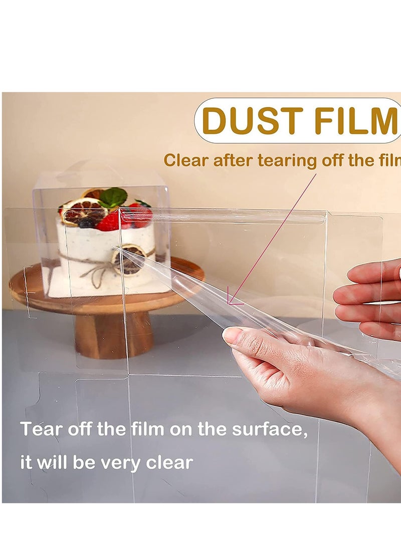 Barakah 20pcs Clear Cake Boxes Bakery for Chocolate Donut Gifts Wedding Graduation-Small Boxe Birthday Party Teacher bake sales holiday treats - Image 2