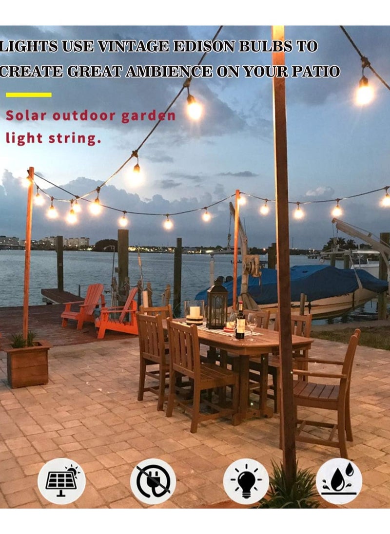 Generic - Outdoor Solar Fairy Lights, Bulbs, Fairy Lights, 10m, 20 LED Bulbs, Garden Fairy - Image 1