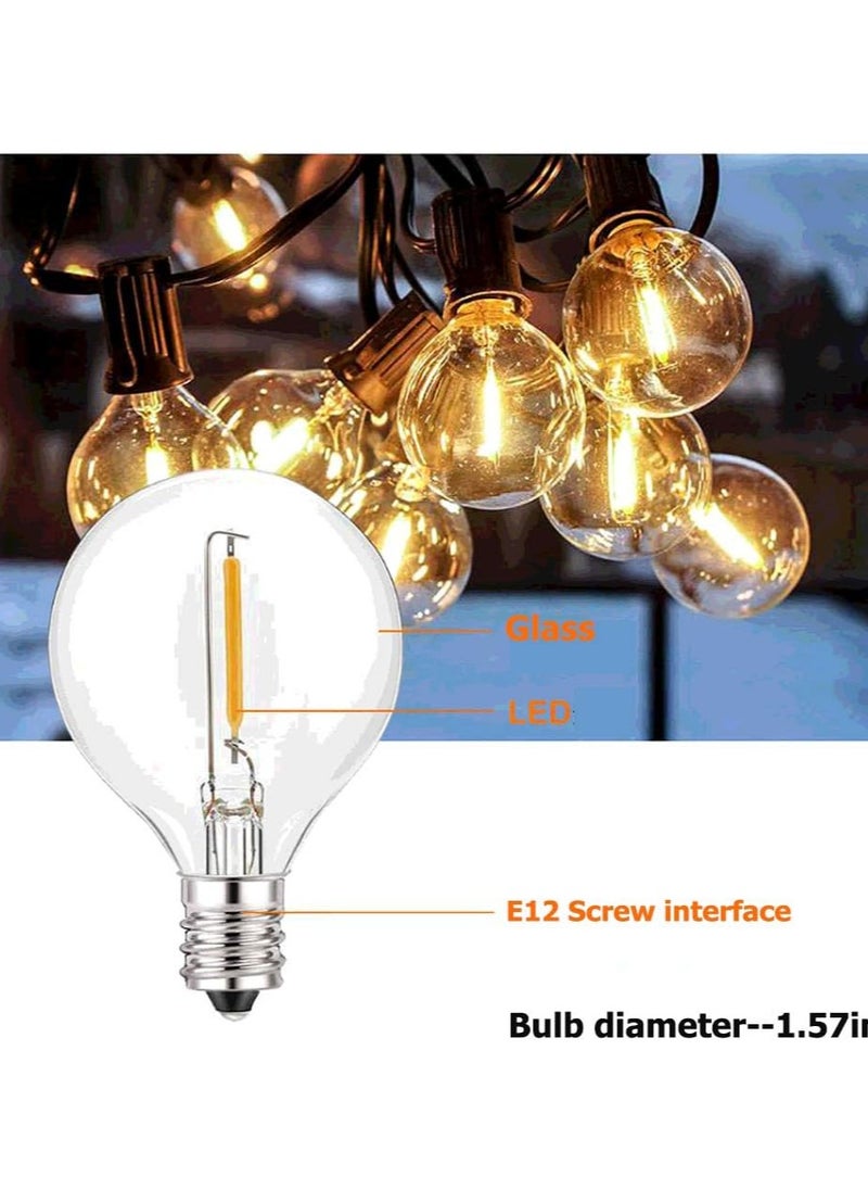 Generic - Outdoor Solar Fairy Lights, Bulbs, Fairy Lights, 10m, 20 LED Bulbs, Garden Fairy - Image 1