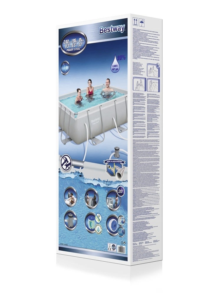 بست واي حمام سباحة ضخم كامل مع مضخة تصفية 282x196x84 سم - 56629 - Image 5