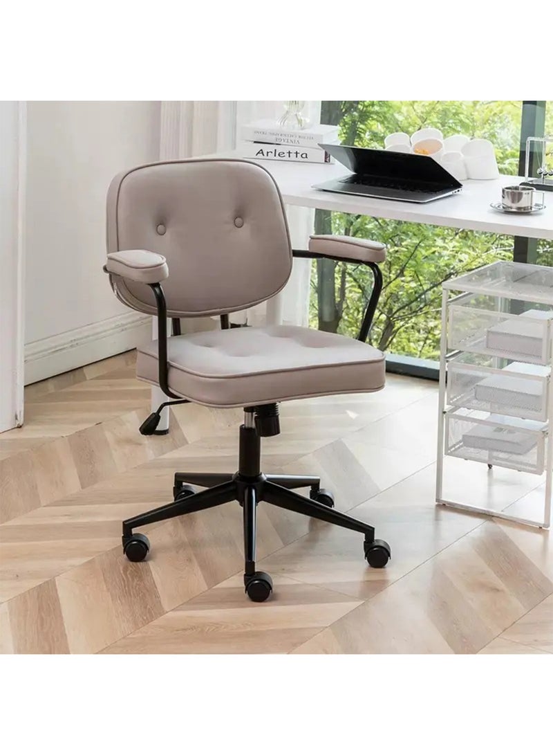 LIMOS Office Desk Chair Technical Cloth Fabric Computer Chair Home Chair with Wheels Padded Armrest and Back Support - Image 2