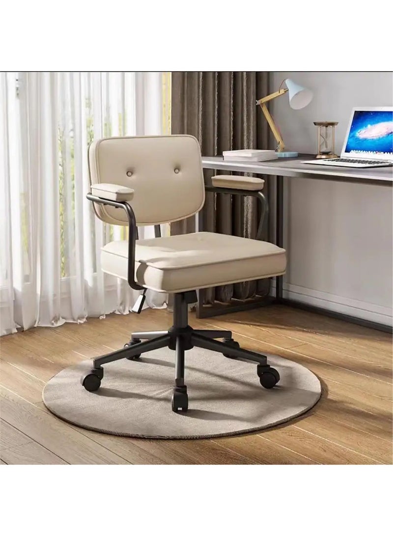 LIMOS Office Desk Chair Technical Cloth Fabric Computer Chair Home Chair with Wheels Padded Armrest and Back Support - Image 4