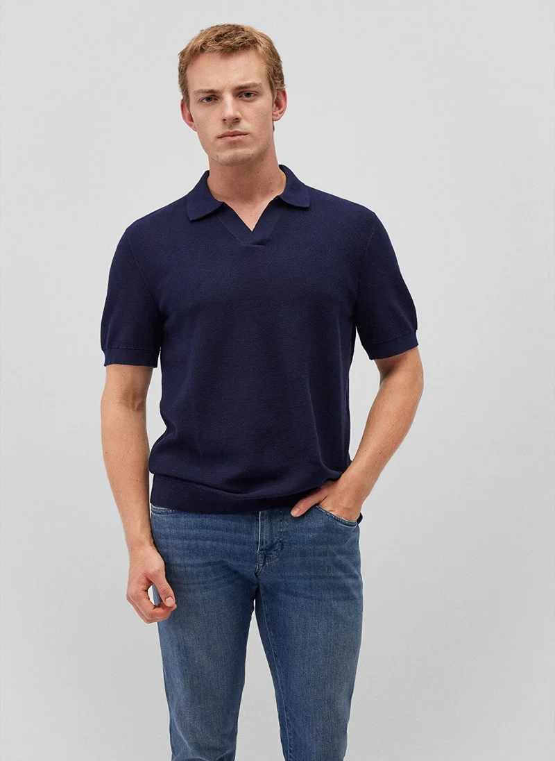 MAVI Navy Knit Polo