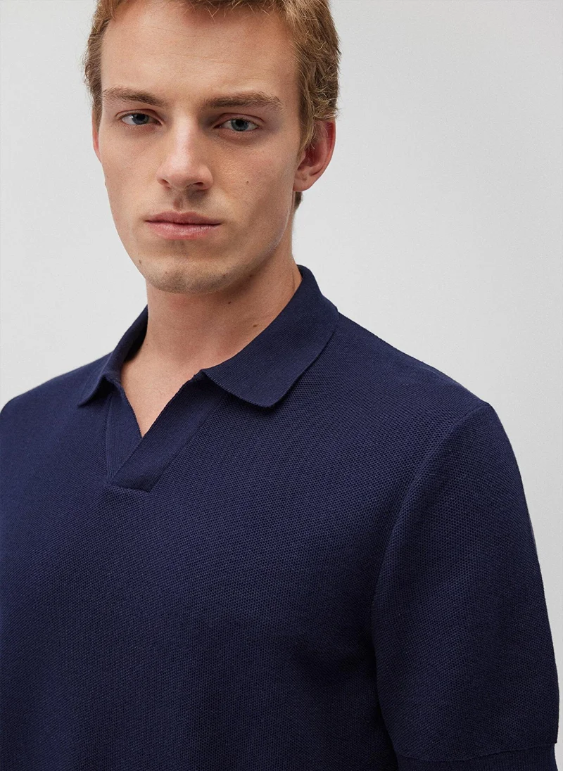 MAVI Navy Knit Polo