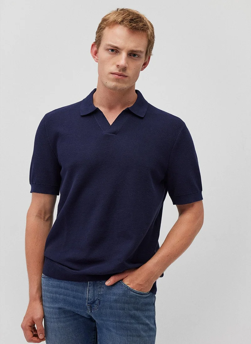 MAVI Navy Knit Polo