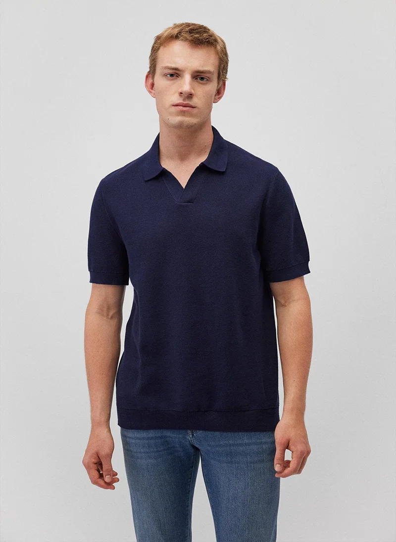 MAVI Navy Knit Polo