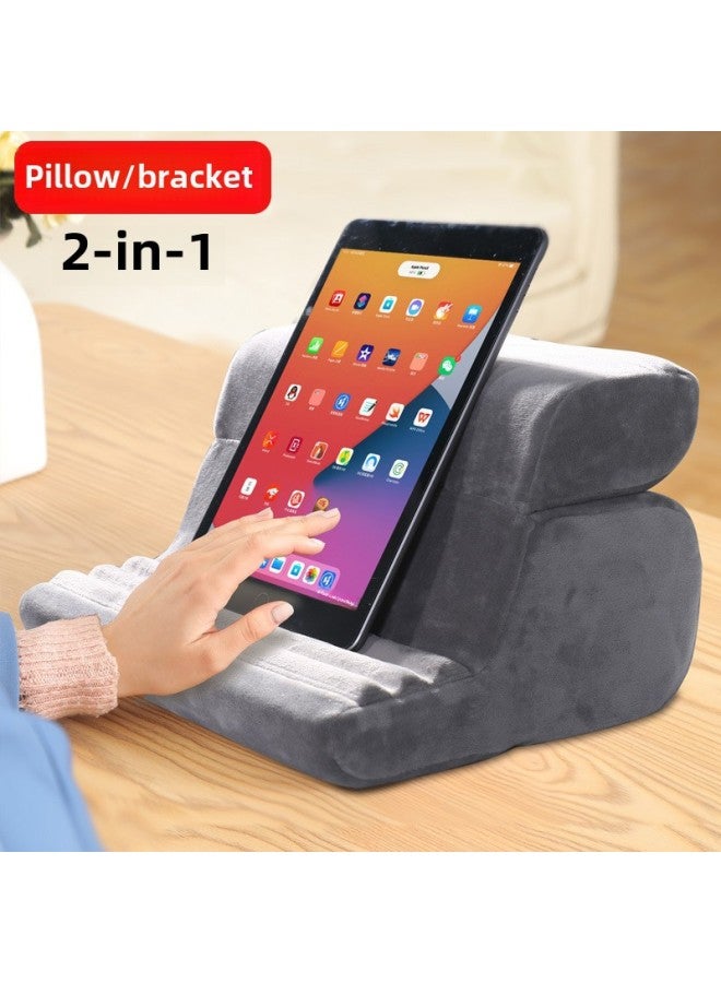 2+1 Pillow Tablet Bracket Pillow Pad Pillow Mobile Phone Tablet Bracket Pillow-Color:haze Ash - Image 2