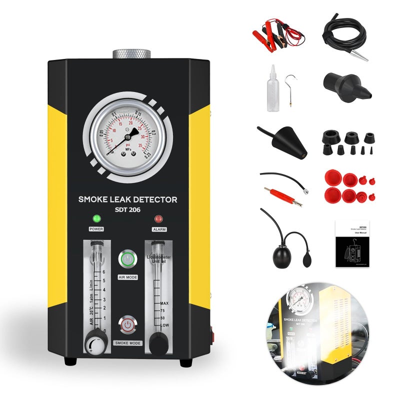 AUTOOL SDT206 Automotive Fuel leakage Diagnostic Tester 2 MODES Car Conduit PIPE System Leakage Tester Car Fuel Leak Detector For 12V Vehicle Boat With Adjustable FlowMeter EVAP Leak Testers Detectors - Image 5