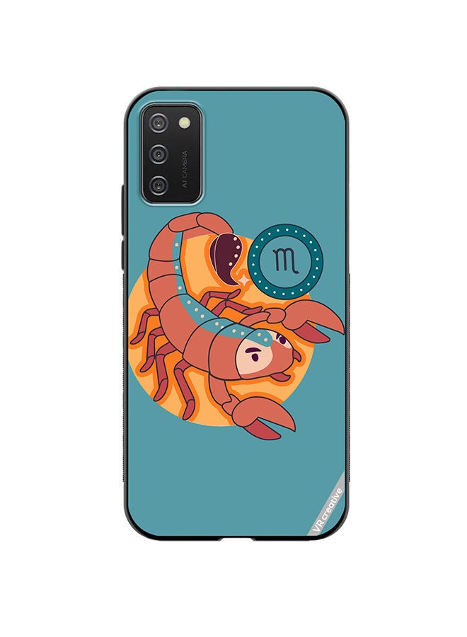 VR CREATIVE Protective Case Cover For Samsung Galaxy A02s The Scorpion Zodiac Signs Design Multicolour - Image 1