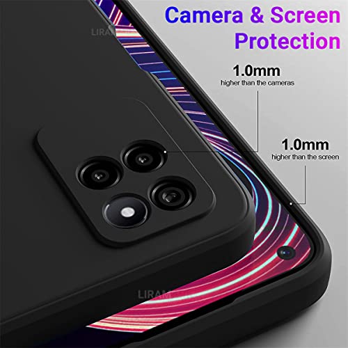 LIRAMARK Silicone Soft Back Cover Case for Realme Narzo 50 / Realme 8i (Black) - Image 3