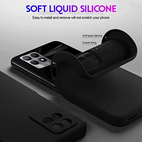 LIRAMARK Silicone Soft Back Cover Case for Realme Narzo 50 / Realme 8i (Black) - Image 5