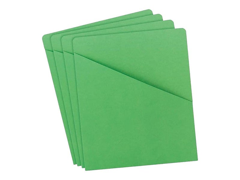 Smead Slash Jacket, Letter Size, Green, 25 per Pack (75432) - Image 3