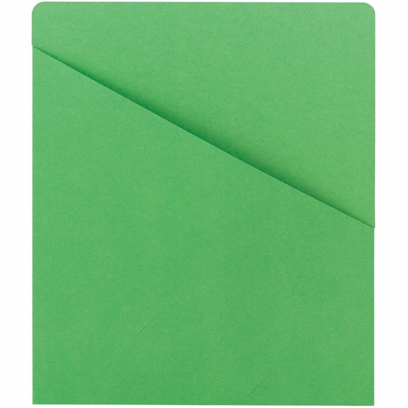 Smead Slash Jacket, Letter Size, Green, 25 per Pack (75432) - Image 1