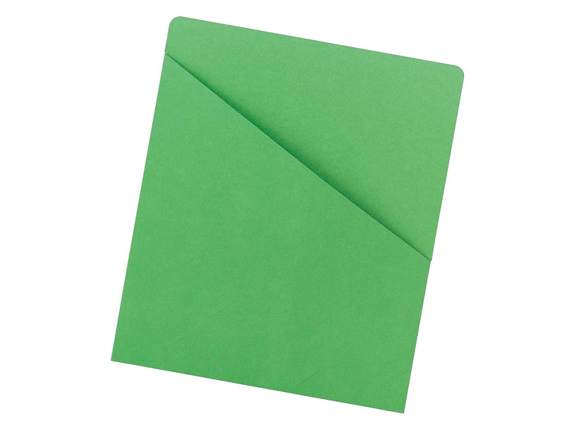 Smead Slash Jacket, Letter Size, Green, 25 per Pack (75432) - Image 4