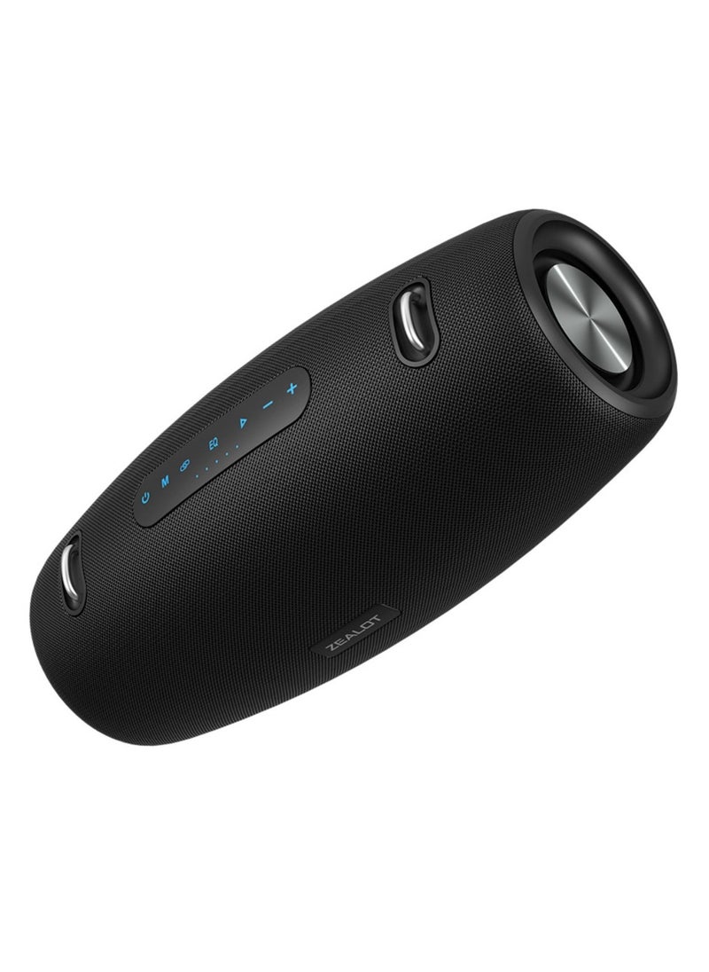 Zealot ZEALOT S67 60W Bluetooth Speaker, Portable Speaker With Shoulder Strap, IPX6 Waterproof AUX/TF/USB Supported, Loud Stereo Booming Bass 14400mAh Battery 40 Hours Playtime  - Image 4