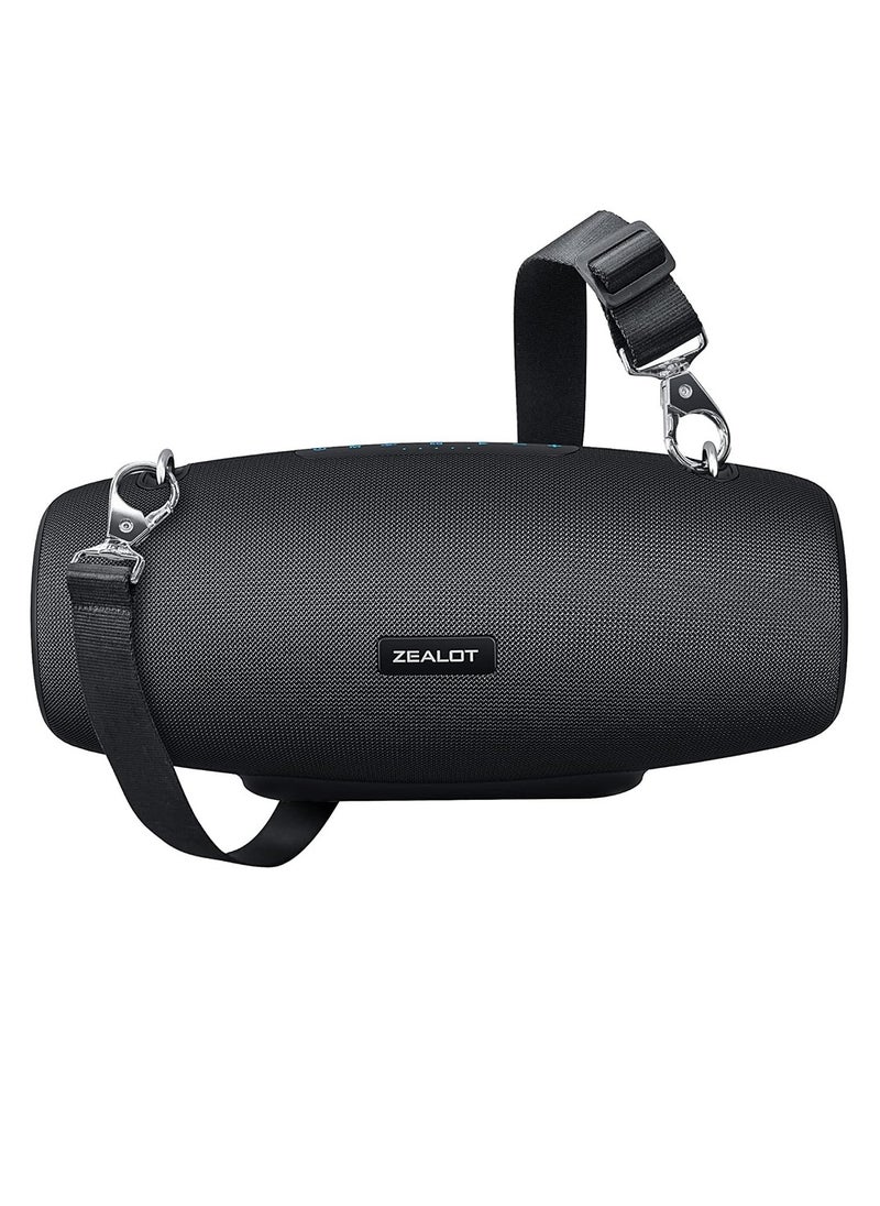Zealot ZEALOT S67 60W Bluetooth Speaker, Portable Speaker With Shoulder Strap, IPX6 Waterproof AUX/TF/USB Supported, Loud Stereo Booming Bass 14400mAh Battery 40 Hours Playtime  - Image 5