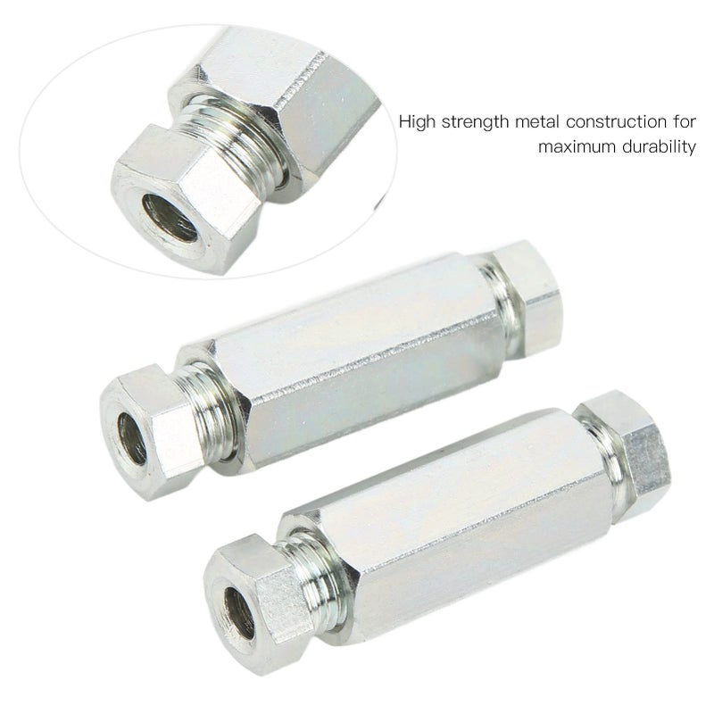 BORDSTRACT Brake Pipe Connectors 2PcsSet Brake Pipe Joiners 38in Inline Female Male Nuts Replacement for British USA Cars Repairing Extending Original Pipework - Image 4