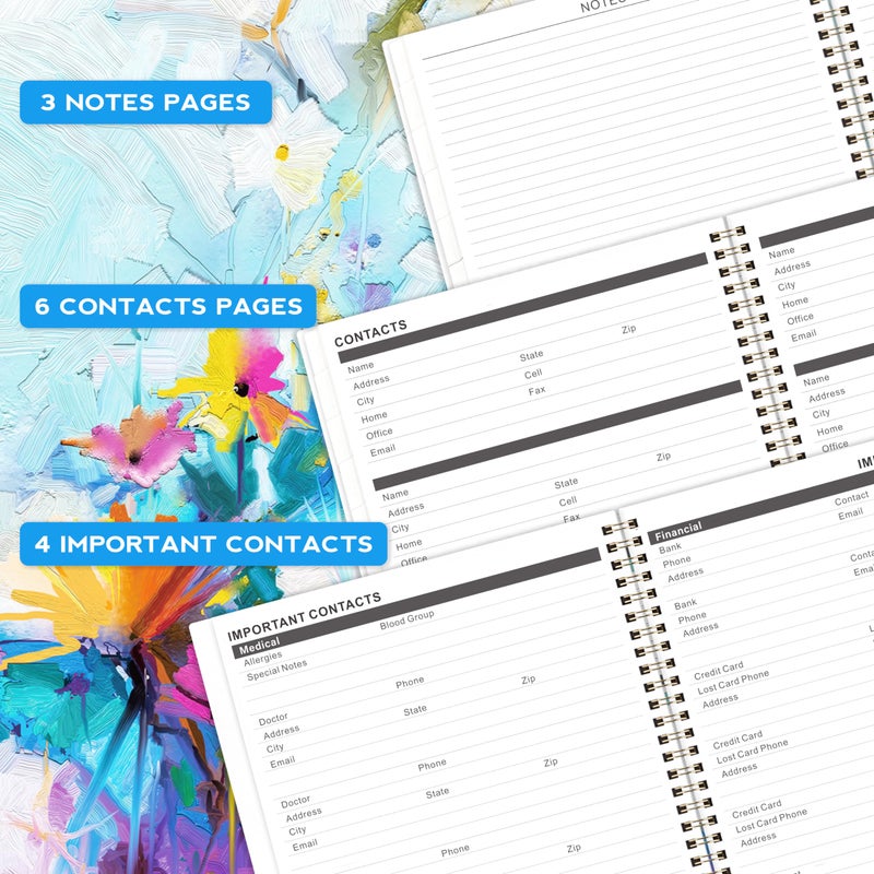 MaaIbok 2024-2026 Monthly Planner/Calendar - JUL 2024 - JUN 2026, Monthly Planner 2024-2026, 2-Year Monthly Planner, Inner Pocket, 9" x 11", Flexible Cover - Image 4