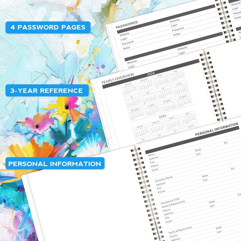 MaaIbok 2024-2026 Monthly Planner/Calendar - JUL 2024 - JUN 2026, Monthly Planner 2024-2026, 2-Year Monthly Planner, Inner Pocket, 9" x 11", Flexible Cover - Image 5