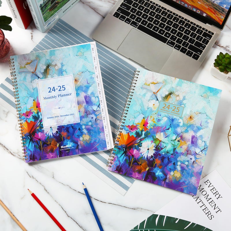 MaaIbok 2024-2026 Monthly Planner/Calendar - JUL 2024 - JUN 2026, Monthly Planner 2024-2026, 2-Year Monthly Planner, Inner Pocket, 9" x 11", Flexible Cover - Image 2