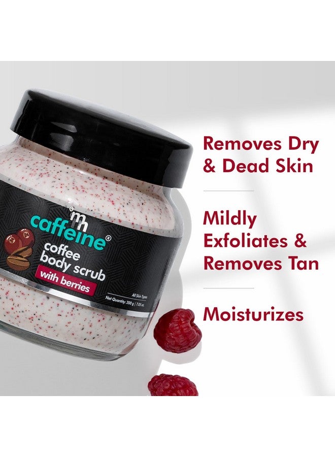 mCaffeine Berries & Coffee Body Scrub for Tan Removal | Creamy Body Scrub for Dry Skin | Exfoliating Scrub for Body for both Women and Men - 200gm - Image 3