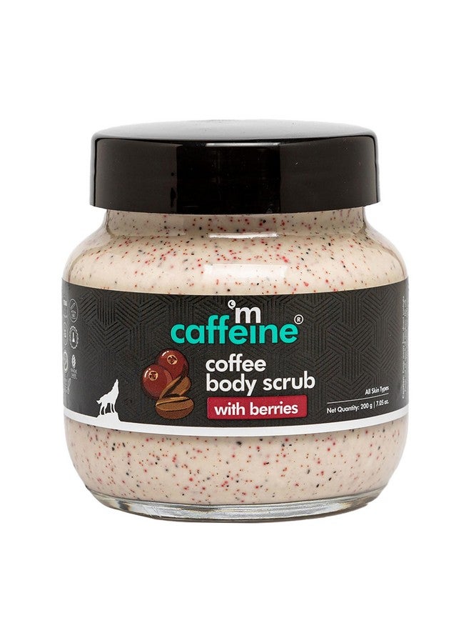 mCaffeine Berries & Coffee Body Scrub for Tan Removal | Creamy Body Scrub for Dry Skin | Exfoliating Scrub for Body for both Women and Men - 200gm - Image 1