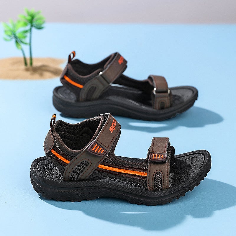 2025 Summer Little Girl'S One Word Soft Sole Non-Slip Sandals For Boys And Girls Sandals Children'S New Arrival Zhongda Children'S Shoes - Image 4