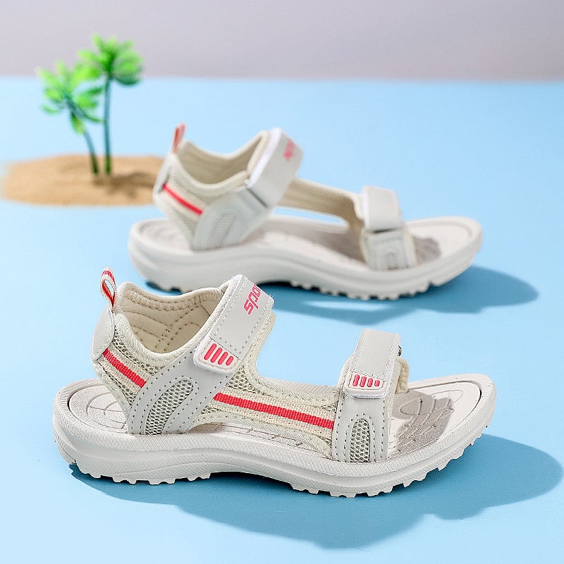 2025 Summer Little Girl'S One Word Soft Sole Non-Slip Sandals For Boys And Girls Sandals Children'S New Arrival Zhongda Children'S Shoes - Image 2
