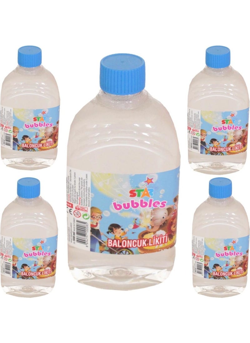 Star Foam 5 Pieces Bubble Liquid Spare Bubble Solution 500 ml - pzsku/Z95F7B419B3A6568EE743Z/45/_/1725724495/89bb4511-4424-4f9a-9a95-82ec7efea9ea