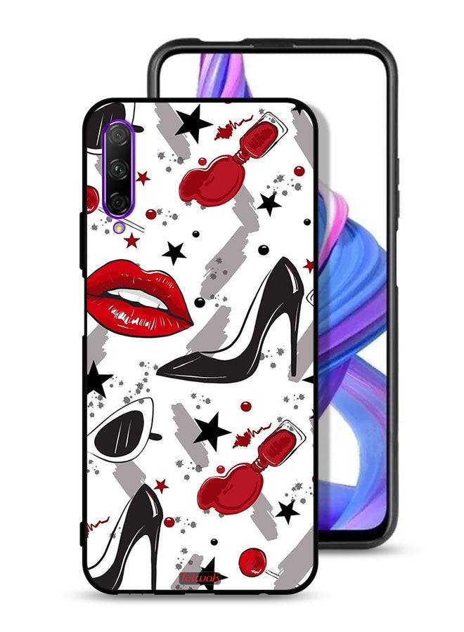 Tolwak Honor 9X Pro Protective Case Cover Lipstick And Shoes Art - Image 1