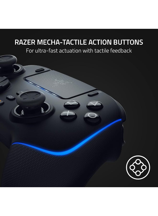Razer Wolverine V2 Pro Wireless Gaming Controller for PlayStation 5 / PS5, PC: Mecha-Tactile Action Buttons - 8-Way Microswitch D-Pad - HyperTrigger - 6 Remappable Buttons - Chroma RGB - Black I RZ06-04710100-R3G1 - Image 3