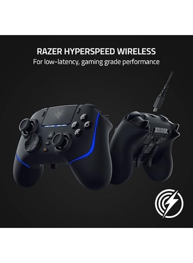 Razer Wolverine V2 Pro Wireless Gaming Controller for PlayStation 5 / PS5, PC: Mecha-Tactile Action Buttons - 8-Way Microswitch D-Pad - HyperTrigger - 6 Remappable Buttons - Chroma RGB - Black I RZ06-04710100-R3G1 - Image 2