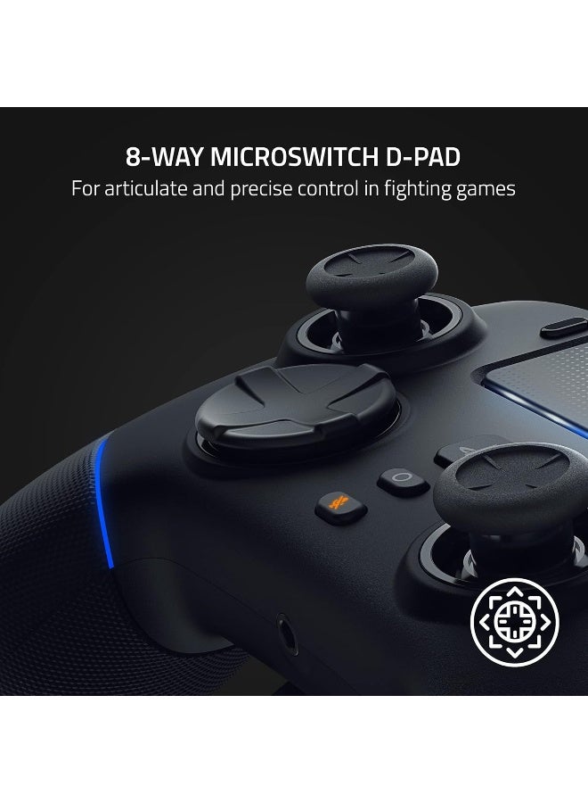 Razer Wolverine V2 Pro Wireless Gaming Controller for PlayStation 5 / PS5, PC: Mecha-Tactile Action Buttons - 8-Way Microswitch D-Pad - HyperTrigger - 6 Remappable Buttons - Chroma RGB - Black I RZ06-04710100-R3G1 - Image 4