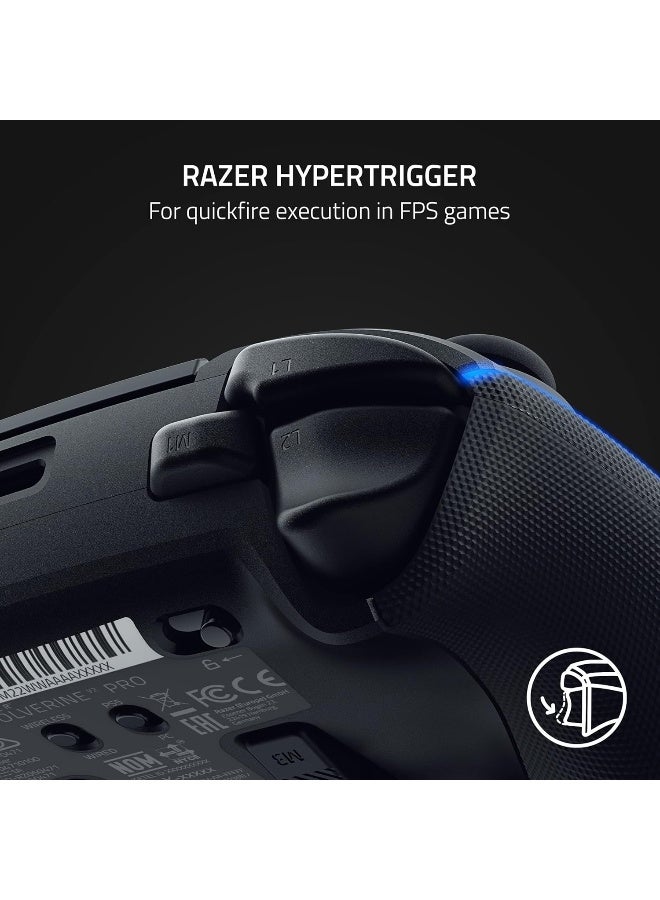 Razer Wolverine V2 Pro Wireless Gaming Controller for PlayStation 5 / PS5, PC: Mecha-Tactile Action Buttons - 8-Way Microswitch D-Pad - HyperTrigger - 6 Remappable Buttons - Chroma RGB - Black I RZ06-04710100-R3G1 - Image 5