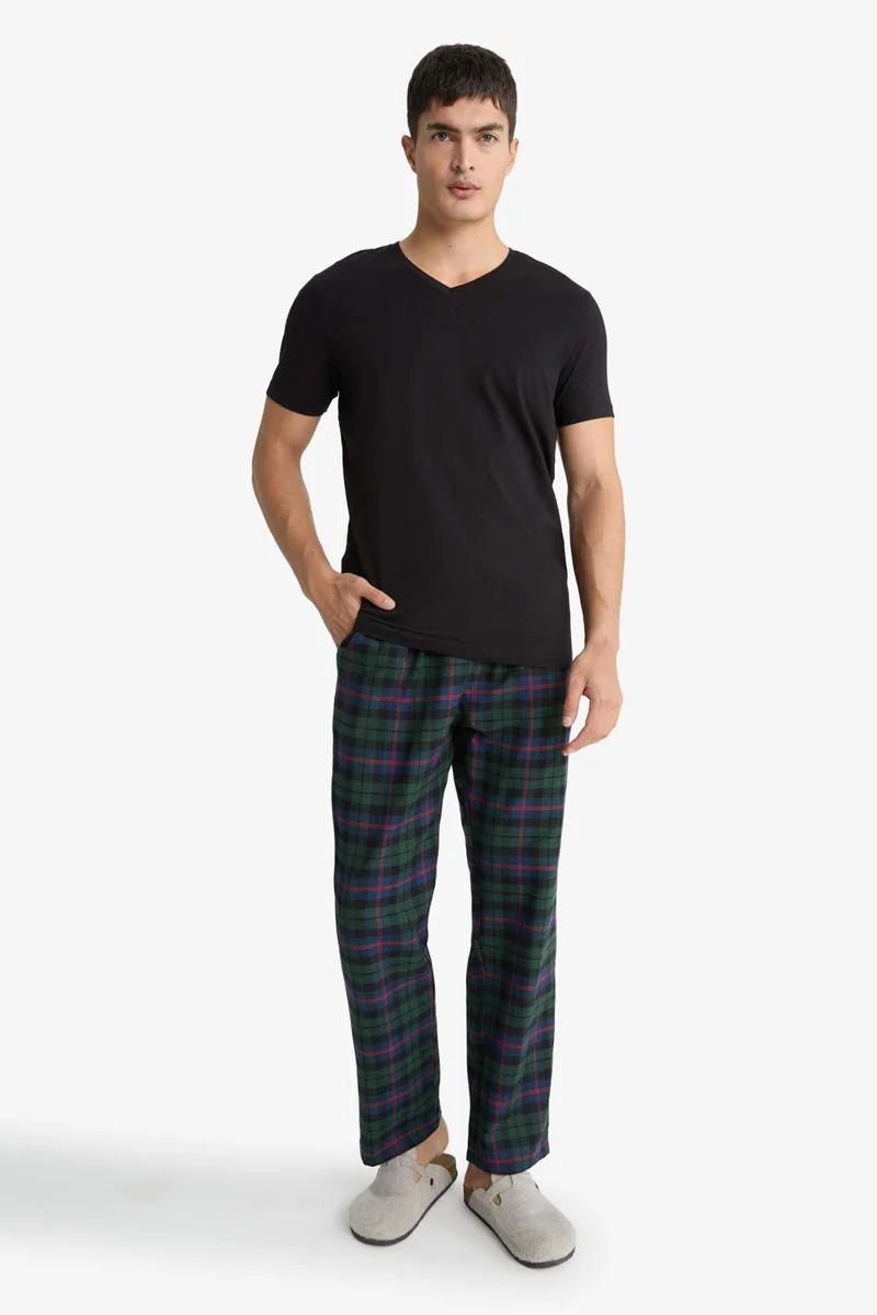 ديفاكتو Regular Fit Long Check Pajama Pants