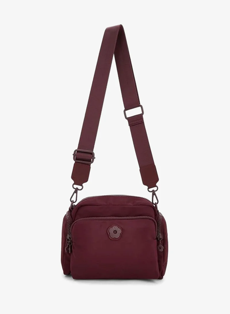 ميسي Solid Crossbody Bag With Front Utility Pocket