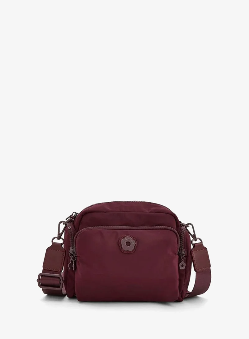 ميسي Solid Crossbody Bag With Front Utility Pocket