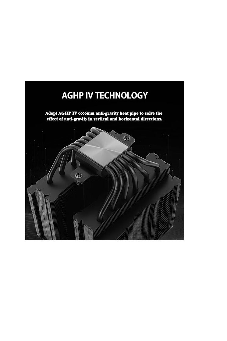 Thermalright Thermalright Peerless Assassin 140 Black CPU Air Cooler, 6 Heat Pipes Heatsink Dual Towers Cooler, Dual PWM Fans with 1500RPM Speed, Desktop CPU Cooler for Intel 1700/1851/1150/1151/1200;AM4/AM5 - Image 3