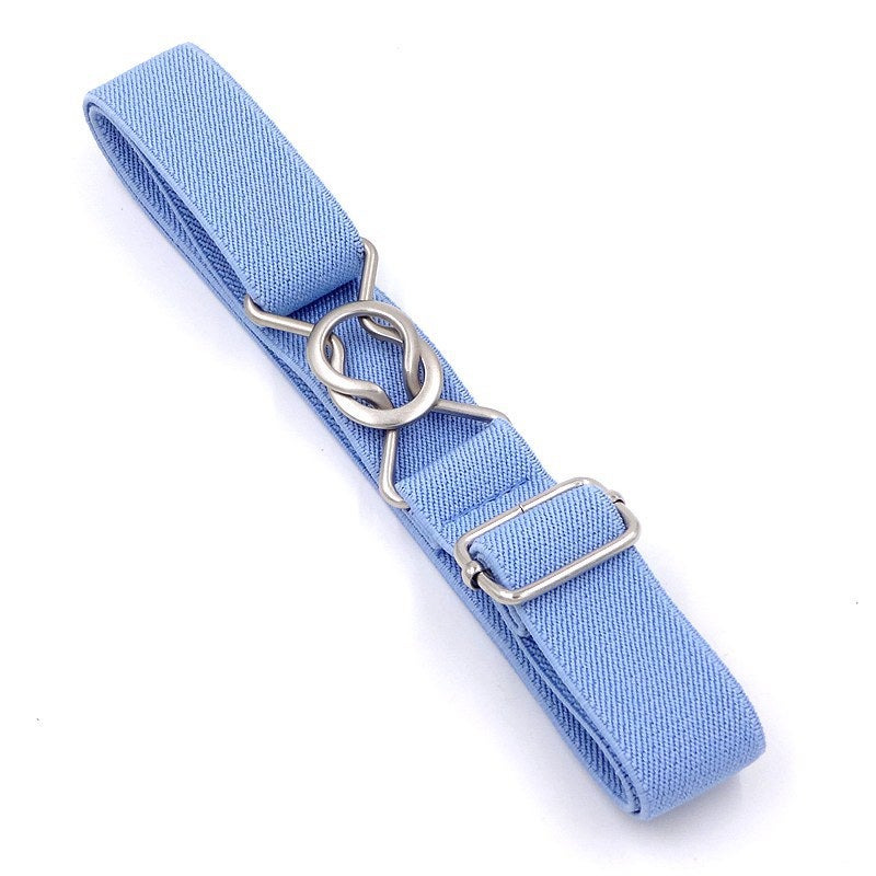general Elastic Kids Belt with 8-Shaped Buckle Casual Adjustable Waistband for Boys and Girls - Image 4