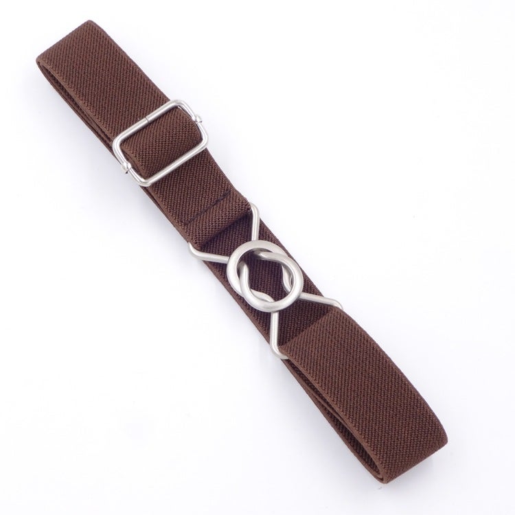 general Elastic Kids Belt with 8-Shaped Buckle Casual Adjustable Waistband for Boys and Girls - Image 1