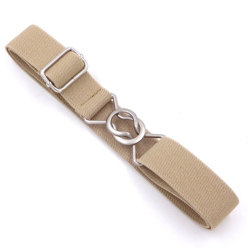 general Elastic Kids Belt with 8-Shaped Buckle Casual Adjustable Waistband for Boys and Girls - Image 2