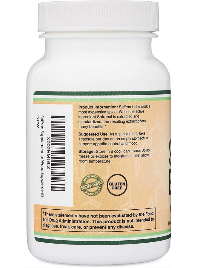Double Wood Supplements Saffron Supplement for Focus - Saffron Extract 88.5mg Vegan Capsules (210 Count) Minor Appetite Suppressant for Healthy Weight Management (Supports Eye, Retina, and Lens Health) by Double Wood - Image 3