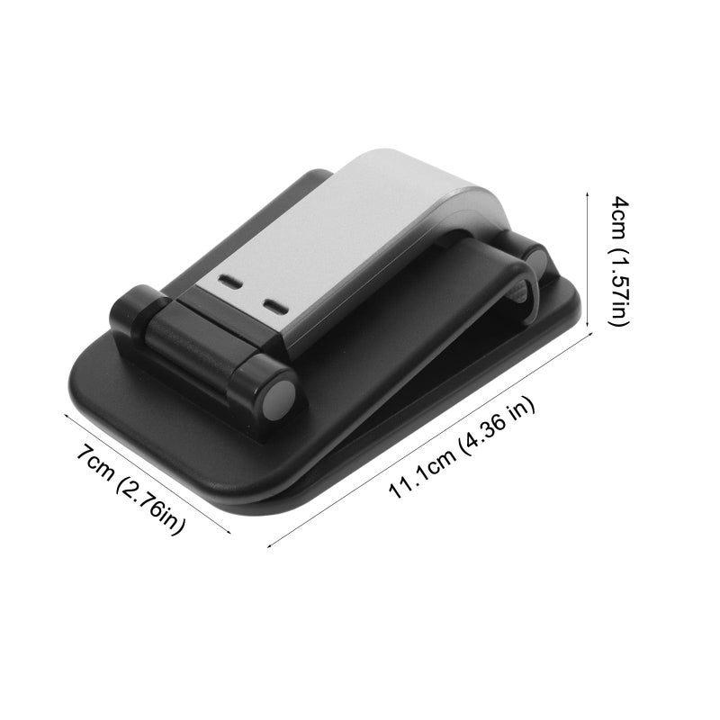 Adjustable Foldable Phone Tablet Stand Holder Multi Angle Desk Use Black - Image 3