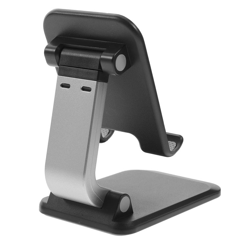 Adjustable Foldable Phone Tablet Stand Holder Multi Angle Desk Use Black - Image 2