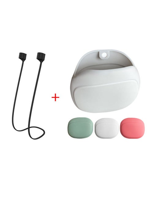 For Airpods3 Headset Anti-lost Rope Silicone Magnetic Anti-lost Lanyard Apple Pro2 Bluetooth Headset Anti-lost Rope-Color:[Magnetic Anti-lost Rope] + [Magnetic Headphone Storage Bag Combination] Remark Color-Model:Bare Metal Without Packaging
