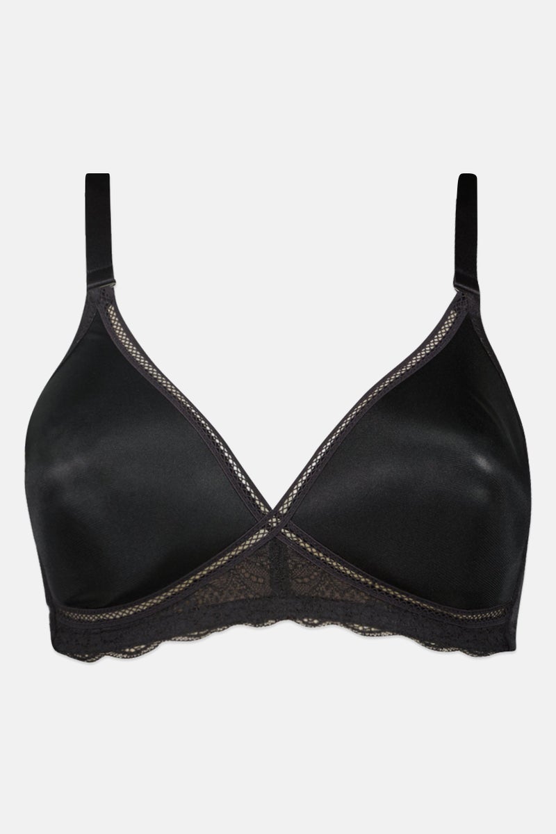 TRIUMPH Women Textured Padded Bra, Black - Image 1