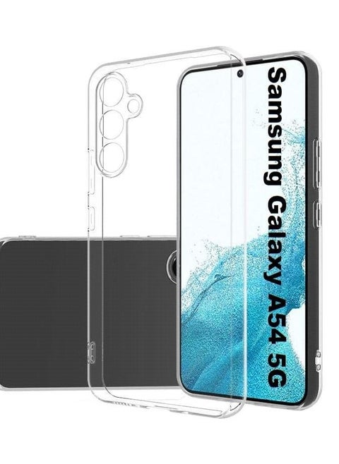 for Samsung Galaxy A54 5G Clear Case Soft Flexible Silicone TPU Shockproof Transparent Rubber Back Cover Compatible for Samsung Galaxy A54 5G