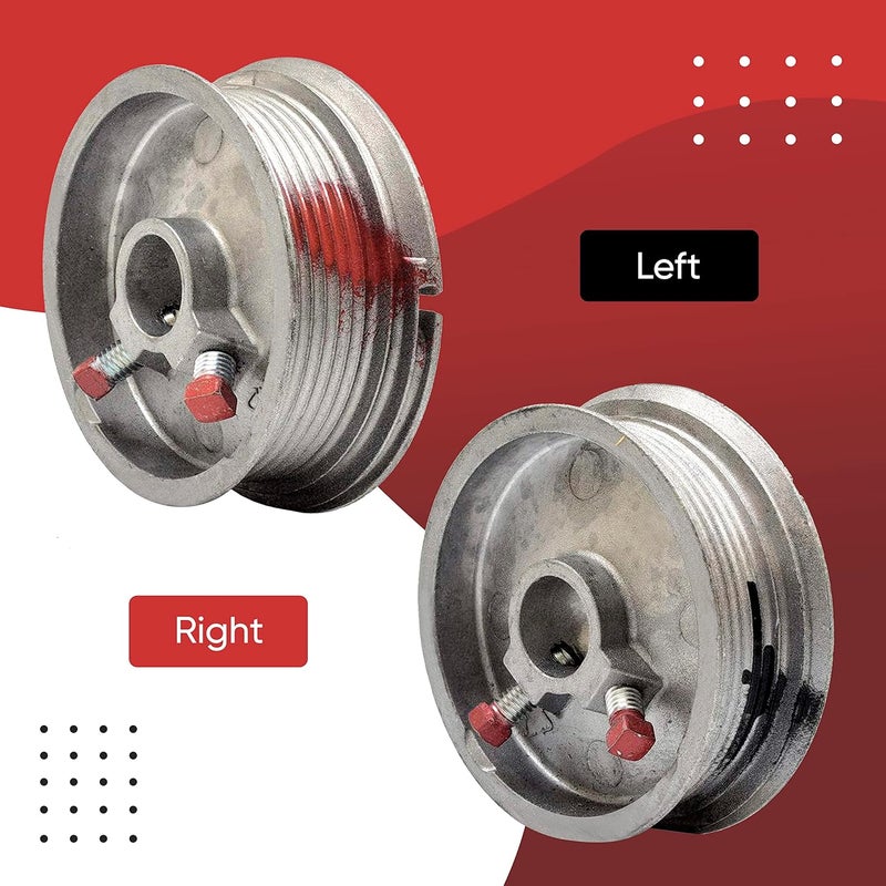 Granatan Overhead Garage Door Parts 400-8 Standard Lift, Up to 8" High Doors Garage Door Cable Drum (Pair, 4.85 Inches Each) - Image 5