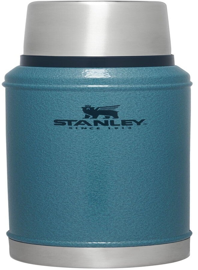 Stanley Classic Legendary Vacuum Bottle 1.0 qt | Wide Mouth with Leakproof Cup Lid | Keep Drinks Hot or Cold | Packable for Travel | Insulated Stainless Steel Thermos | BPA-Free | Hammertone Lake - Image 1